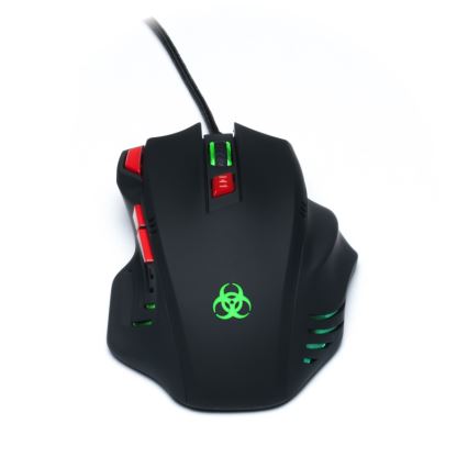 CONNECT IT CI-191 - LED Ενσύρματο ποντίκι gaming 800/1600/2400/3200 DPI μαύρο