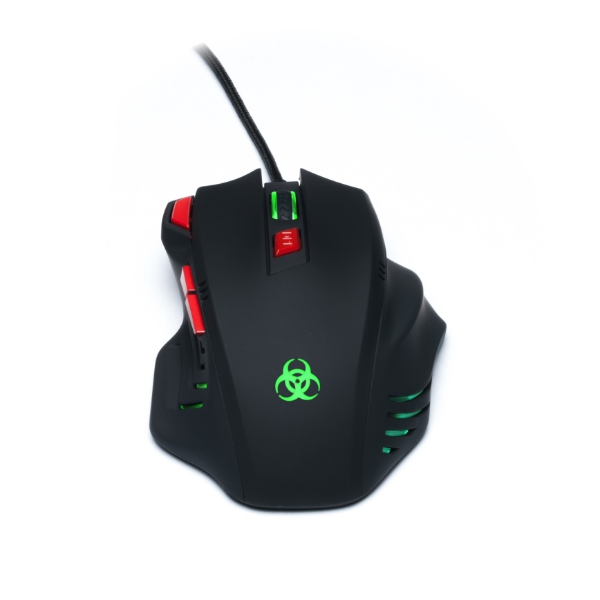 CONNECT IT CI-191 - LED Ενσύρματο ποντίκι gaming 800/1600/2400/3200 DPI μαύρο