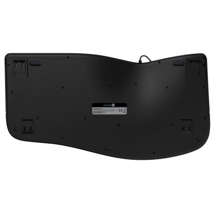 CONNECT IT CKB-2800-CS - Εργονομικό ασύρματο πληκτρολόγιο με τοπική προσαρμογή CZ/SK μαύρο