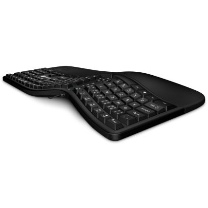 CONNECT IT CKB-2800-CS - Εργονομικό ασύρματο πληκτρολόγιο με τοπική προσαρμογή CZ/SK μαύρο
