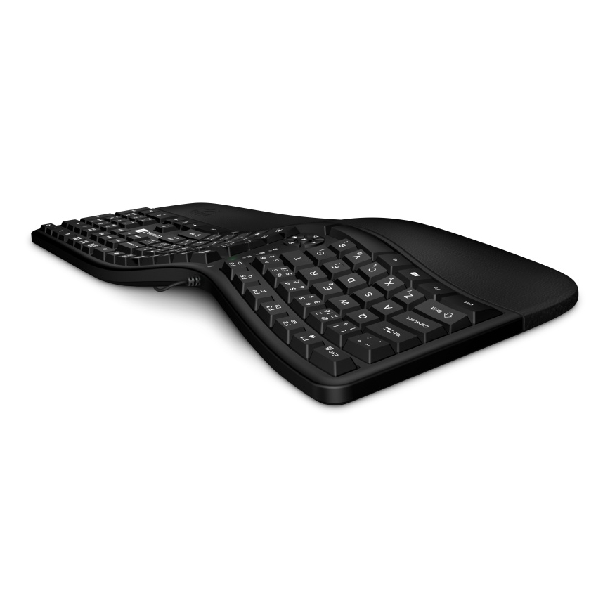 CONNECT IT CKB-2800-CS - Εργονομικό ασύρματο πληκτρολόγιο με τοπική προσαρμογή CZ/SK μαύρο