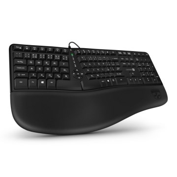 CONNECT IT CKB-2800-CS - Εργονομικό ασύρματο πληκτρολόγιο με τοπική προσαρμογή CZ/SK μαύρο