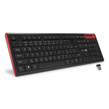 CONNECT IT CKB-3000-CS - Ασύρματο πληκτρολόγιο multimedia με τοπική προσαρμογή CZ/SK 2xAAA μαύρο