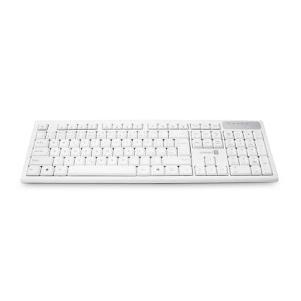 CONNECT IT CKB-3010-CS - Ασύρματο πληκτρολόγιο multimedia με τοπική προσαρμογή CZ/SK 2xAAA λευκό