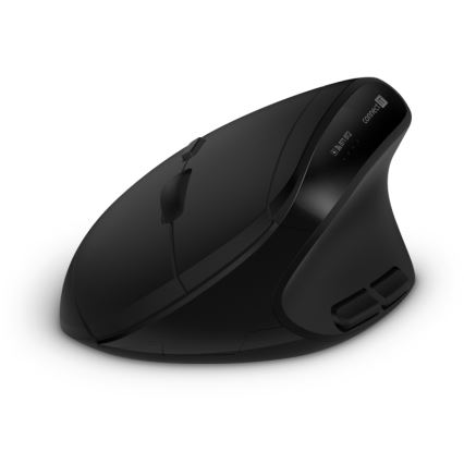 CONNECT IT CKM-6010-CS - Εργονομικό ασύρματο πληκτρολόγιο και ποντίκι 800/1200/1600/2400 DPI με τοπική προσαρμογή CZ/SK 1xAA + 2xAAA μαύρο
