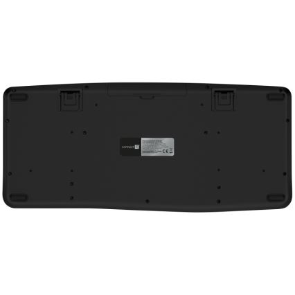 CONNECT IT CKM-6010-CS - Εργονομικό ασύρματο πληκτρολόγιο και ποντίκι 800/1200/1600/2400 DPI με τοπική προσαρμογή CZ/SK 1xAA + 2xAAA μαύρο