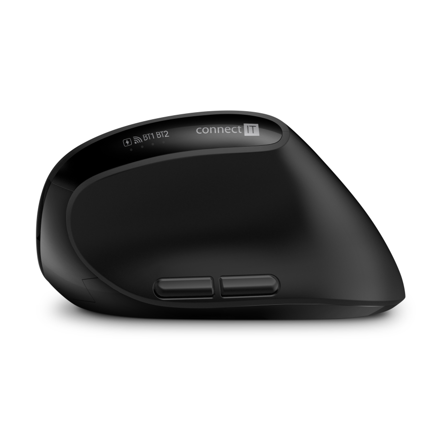 CONNECT IT CKM-6010-CS - Εργονομικό ασύρματο πληκτρολόγιο και ποντίκι 800/1200/1600/2400 DPI με τοπική προσαρμογή CZ/SK 1xAA + 2xAAA μαύρο