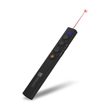 CONNECT IT CLP-2050-BK - Ασύρματο presenter με laser pointer 1xAAA