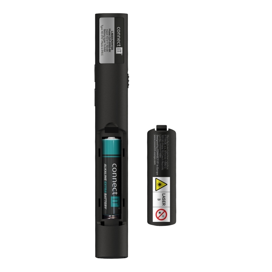 CONNECT IT CLP-2050-BK - Ασύρματο presenter με laser pointer 1xAAA