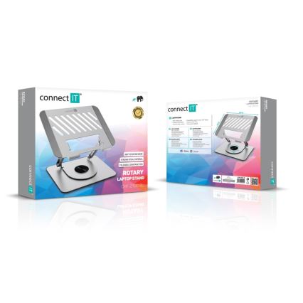 CONNECT IT CMF-2100-SL - Περιστρεφόμενη βάση για laptop ασημί