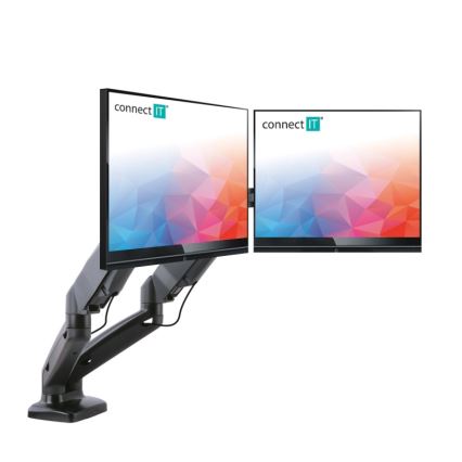 CONNECT IT CMF-3207-BK - Βάση για 2 οθόνες γενικής χρήσης 13-27” μαύρο