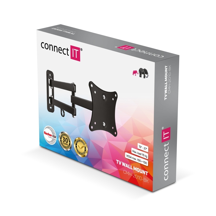 CONNECT IT CMH-2010-BK - Βάση τηλεόρασης τοίχου 13-27” μαύρο