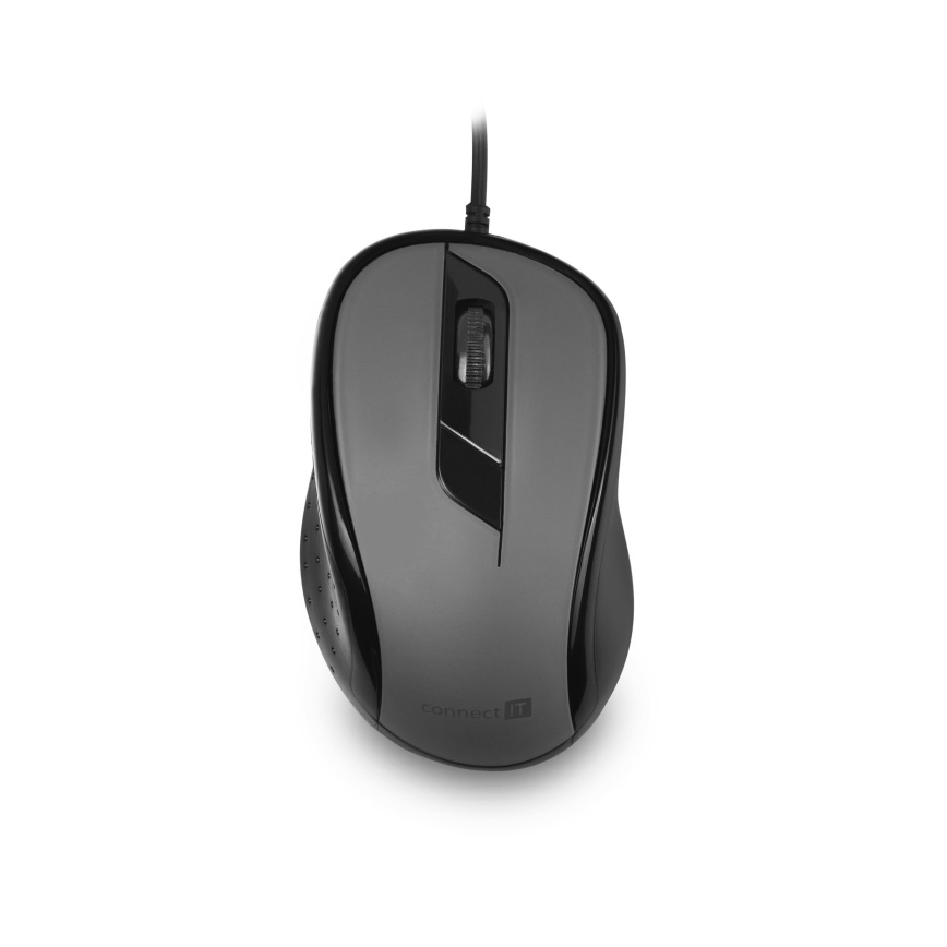 CONNECT IT CMO-1200-GY - Ενσύρματο ποντίκι 1000 DPI μαύρο/γκρι
