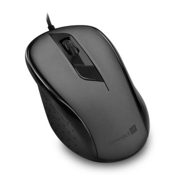 CONNECT IT CMO-1200-GY - Ενσύρματο ποντίκι 1000 DPI μαύρο/γκρι