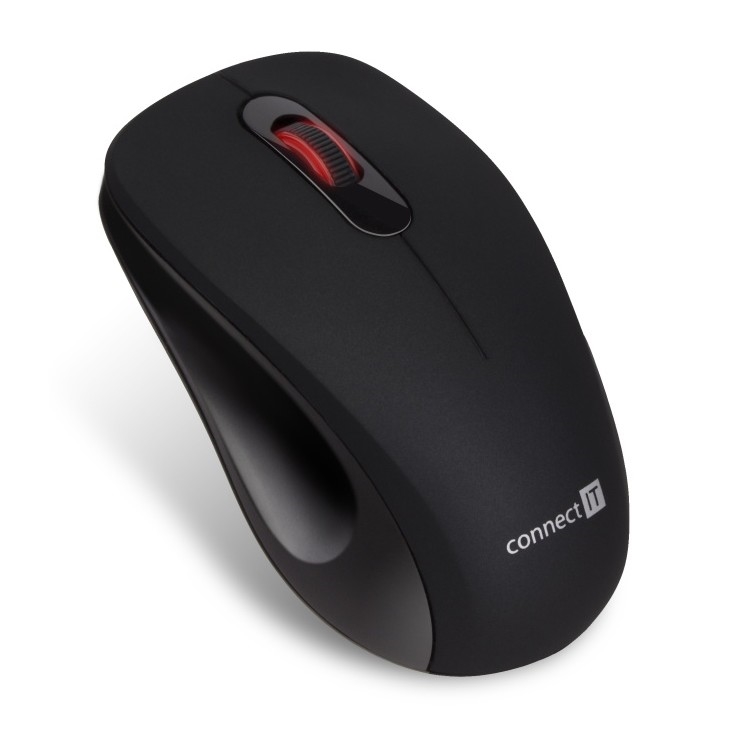 CONNECT IT CMO-2230-BK - Ασύρματο αθόρυβο ποντίκι MUTE 1200 DPI 1xAA μαύρο