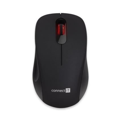 CONNECT IT CMO-2230-BK - Ασύρματο αθόρυβο ποντίκι MUTE 1200 DPI 1xAA μαύρο