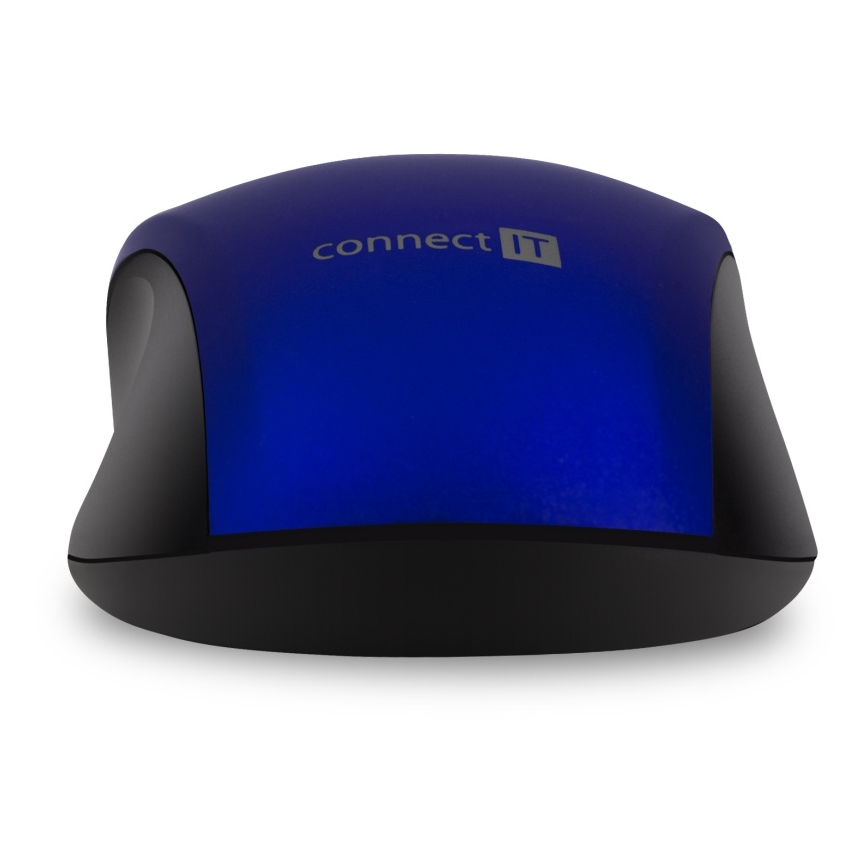 CONNECT IT CMO-2230-BL - Ασύρματο αθόρυβο ποντίκι MUTE 1200 DPI 1xAA μαύρο/μπλε