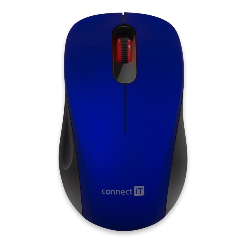 CONNECT IT CMO-2230-BL - Ασύρματο αθόρυβο ποντίκι MUTE 1200 DPI 1xAA μαύρο/μπλε