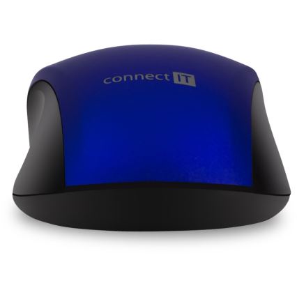 CONNECT IT CMO-2230-BL - Ασύρματο αθόρυβο ποντίκι MUTE 1200 DPI 1xAA μαύρο/μπλε