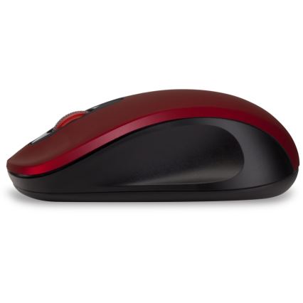 CONNECT IT CMO-2230-RD - Ασύρματο αθόρυβο ποντίκι MUTE 1200 DPI 1xAA μαύρο/κόκκινο