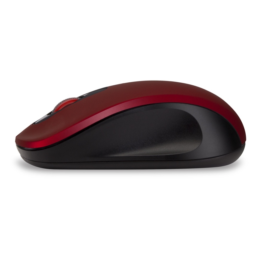 CONNECT IT CMO-2230-RD - Ασύρματο αθόρυβο ποντίκι MUTE 1200 DPI 1xAA μαύρο/κόκκινο