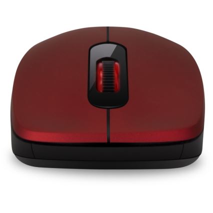 CONNECT IT CMO-2230-RD - Ασύρματο αθόρυβο ποντίκι MUTE 1200 DPI 1xAA μαύρο/κόκκινο