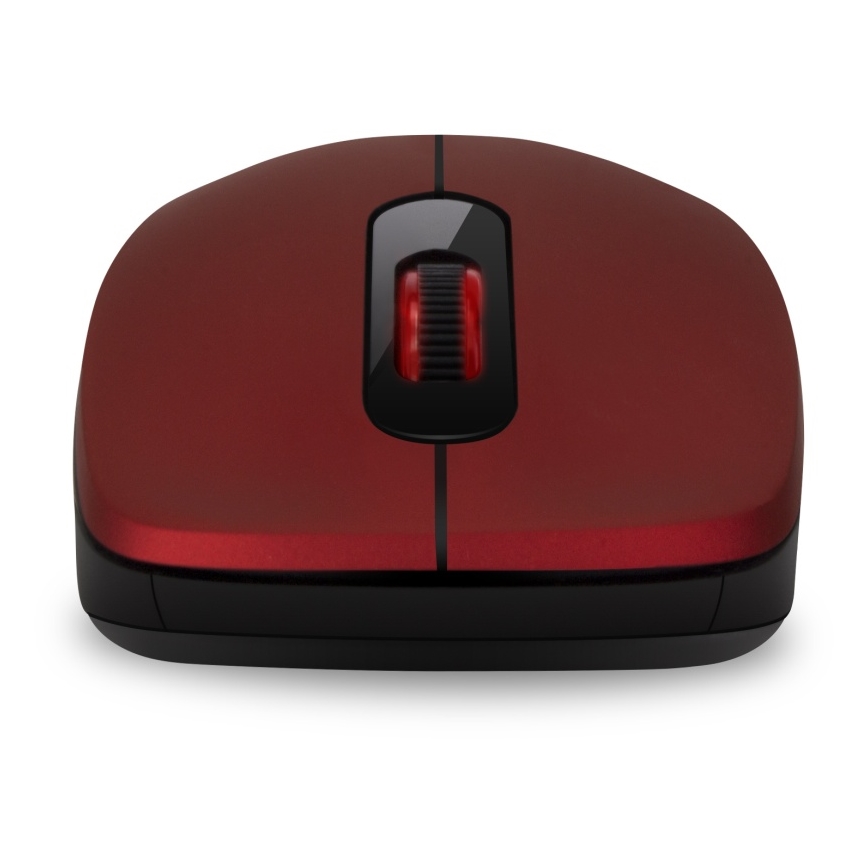 CONNECT IT CMO-2230-RD - Ασύρματο αθόρυβο ποντίκι MUTE 1200 DPI 1xAA μαύρο/κόκκινο