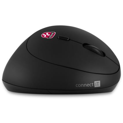 CONNECT IT CMO-2600-BK - Εργονομικό ασύρματο ποντίκι 800/1200/1600 DPI, 1× μπαταρία AA, μαύρο