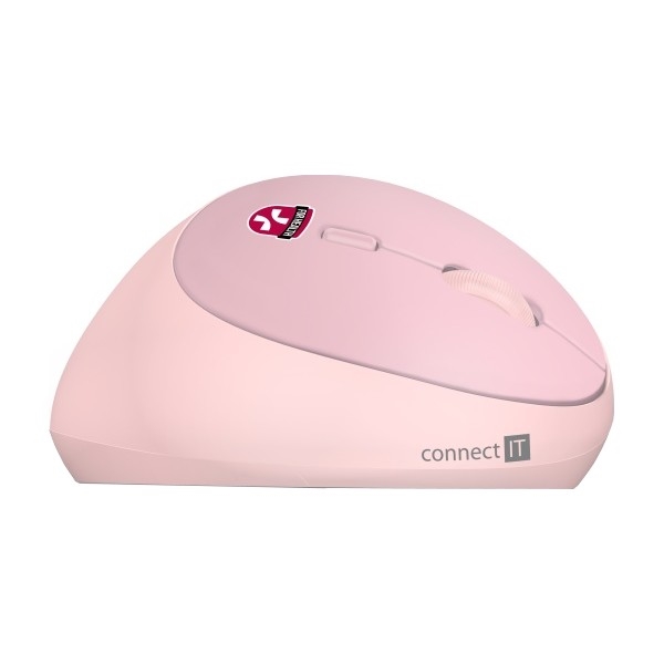 CONNECT IT CMO-2600-PK - Εργονομικό ασύρματο ποντίκι 800/1200/1600 DPI, 1x AA, ροζ