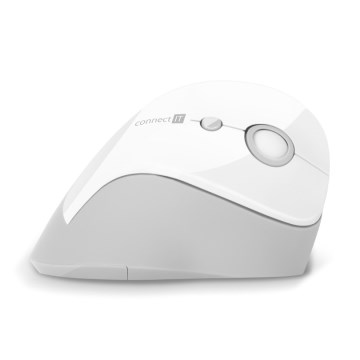 CONNECT IT CMO-2700-WH - Εργονομικό ασύρματο ποντίκι 800/1200/1600 DPI 1xAA λευκό
