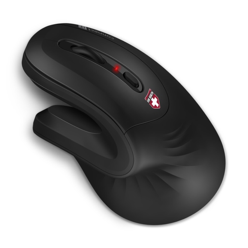 CONNECT IT CMO-2900-BK - Εργονομικό ασύρματο ποντίκι 800/1200/1600 DPI 1xAA μαύρο