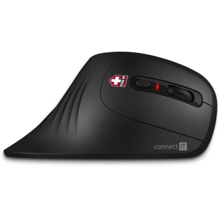 CONNECT IT CMO-2900-BK - Εργονομικό ασύρματο ποντίκι 800/1200/1600 DPI 1xAA μαύρο