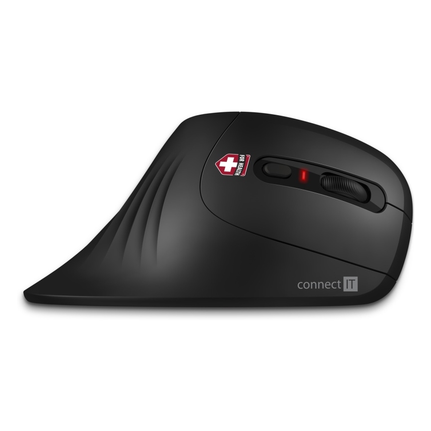 CONNECT IT CMO-2900-BK - Εργονομικό ασύρματο ποντίκι 800/1200/1600 DPI 1xAA μαύρο
