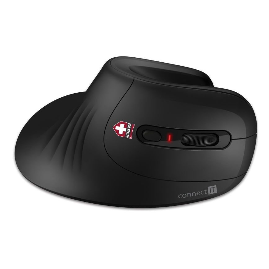 CONNECT IT CMO-2900-BK - Εργονομικό ασύρματο ποντίκι 800/1200/1600 DPI 1xAA μαύρο