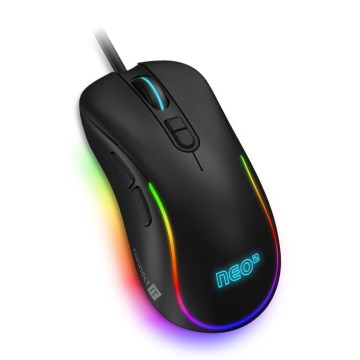 CONNECT IT CMO-3589-BK - LED RGB Ενσύρματο ποντίκι gaming 200-7200 DPI μαύρο