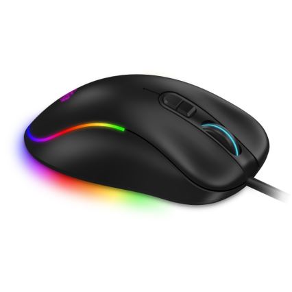 CONNECT IT CMO-3589-BK - LED RGB Ενσύρματο ποντίκι gaming 200-7200 DPI μαύρο