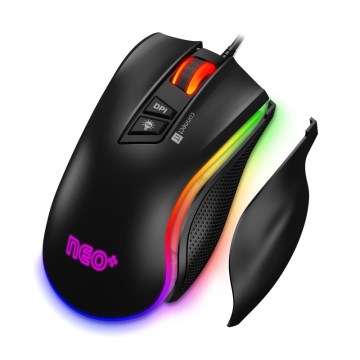 CONNECT IT CMO-3591-BK - LED RGB Ενσύρματο ποντίκι gaming 500-7200 DPI μαύρο
