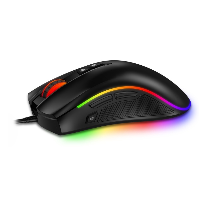 CONNECT IT CMO-3591-BK - LED RGB Ενσύρματο ποντίκι gaming 500-7200 DPI μαύρο