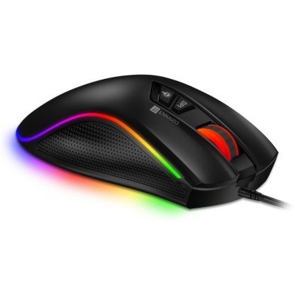 CONNECT IT CMO-3591-BK - LED RGB Ενσύρματο ποντίκι gaming 500-7200 DPI μαύρο