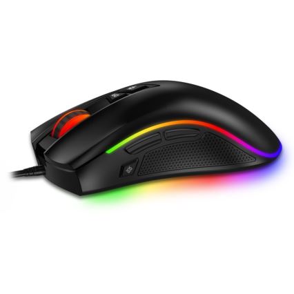 CONNECT IT CMO-3591-BK - Ενσύρματο RGB LED gaming ποντίκι 500-7200 DPI μαύρο