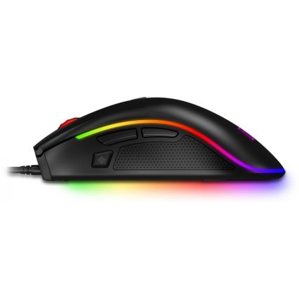CONNECT IT CMO-3591-BK - Ενσύρματο RGB LED gaming ποντίκι 500-7200 DPI μαύρο