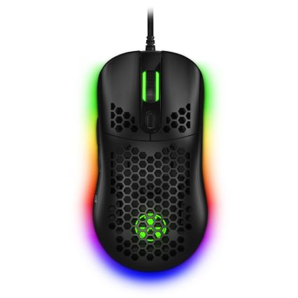 CONNECT IT CMO-5511-BK - LED RGB Ενσύρματο ποντίκι gaming 200-12800 DPI μαύρο