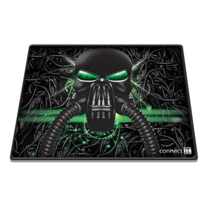 CONNECT IT CMP-1100-SM - Mouse pad 32x24,5 cm μαύρο/πράσινο