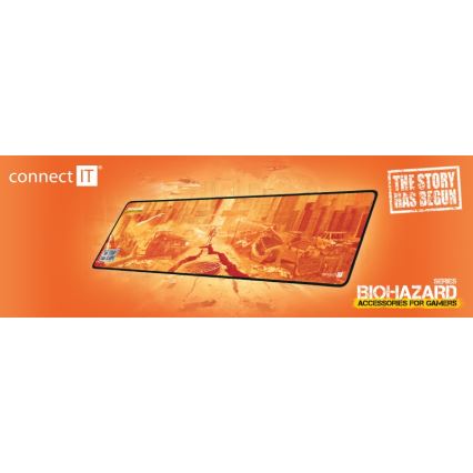 CONNECT IT CMP-1140-LG - Αντιολισθητική βάση για πληκτρολόγιο και ποντίκι 88,6x24,5 cm πορτοκαλί