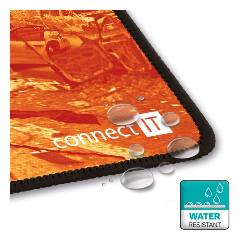 CONNECT IT CMP-1140-LG - Αντιολισθητική βάση για πληκτρολόγιο και ποντίκι 88,6x24,5 cm πορτοκαλί