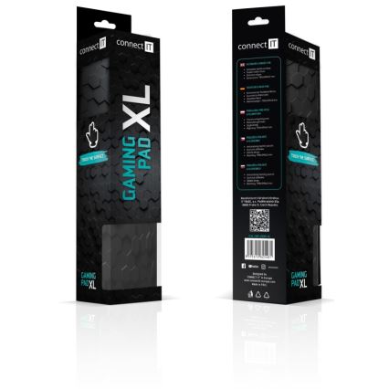 CONNECT IT CMP-2000-XL - Αντιολισθητική βάση για πληκτρολόγιο και ποντίκι 79,5x34,5 cm μαύρο