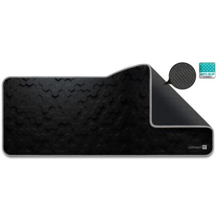 CONNECT IT CMP-2000-XL - Αντιολισθητική βάση για πληκτρολόγιο και ποντίκι 79,5x34,5 cm μαύρο