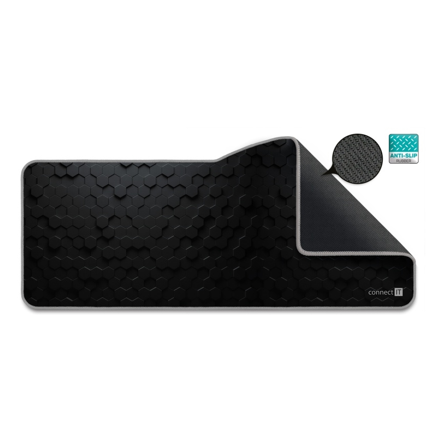 CONNECT IT CMP-2000-XL - Αντιολισθητική βάση για πληκτρολόγιο και ποντίκι 79,5x34,5 cm μαύρο