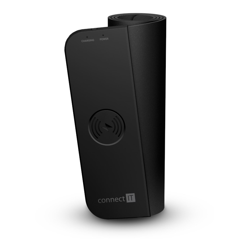 CONNECT IT CMP-2500-LG - Αντιολισθητική βάση για πληκτρολόγιο και ποντίκι with Qi ασύρματη φόρτιση 80x30 cm μαύρο