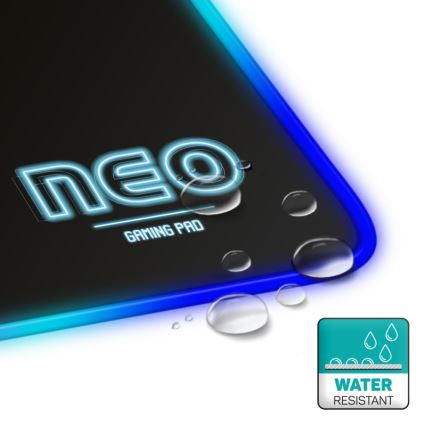 CONNECT IT CMP-3100-LG - Πληκτρολόγιο και ποντίκι για gaming με LED RGB 80x30 cm μαύρο